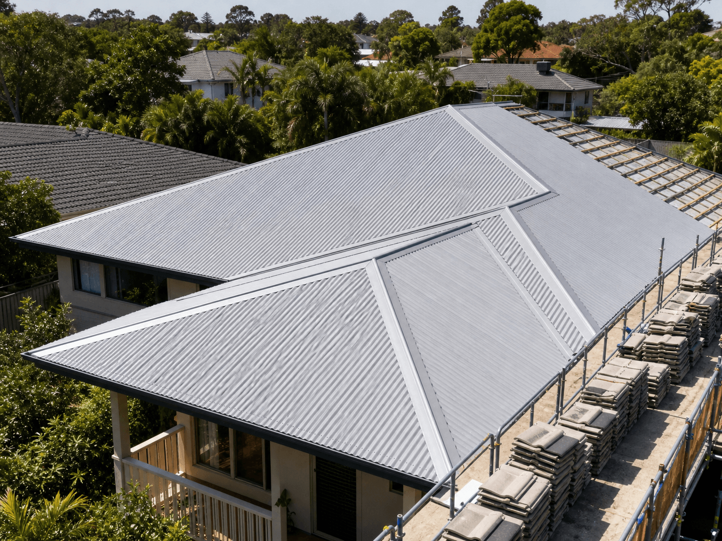 Tile to Metal Roof Conversion